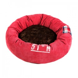 Lumberpet Donut Velours 60cm vuurrood